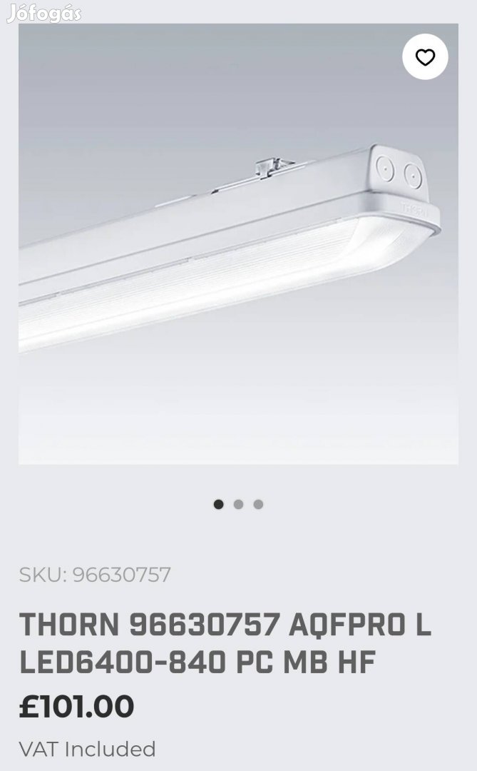 Thorn Aqfpro L led fénycsőarmatúra 54w eladó!