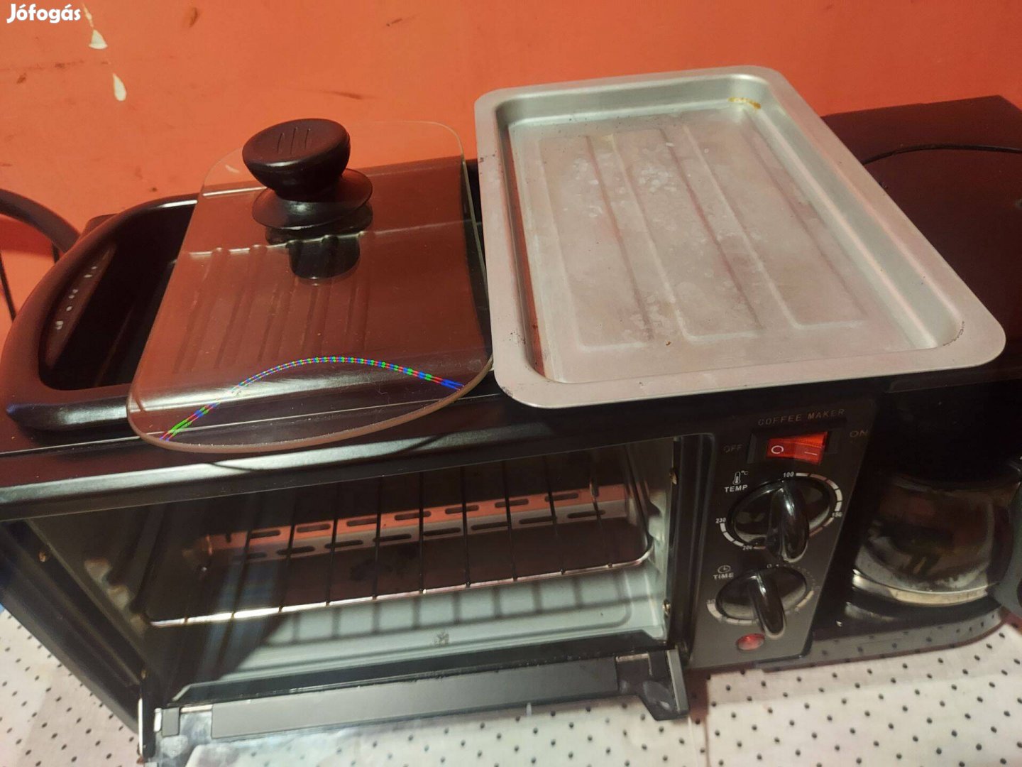 Three Muxi 3in1 sütő Kávéfőző grill