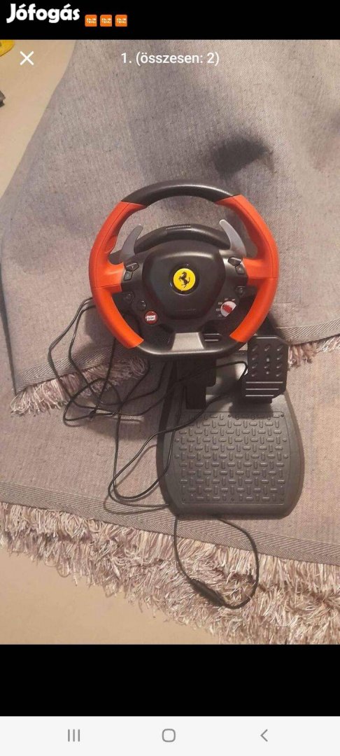 Thrustmaster Ferrari 458 Spyder kormány + pedál