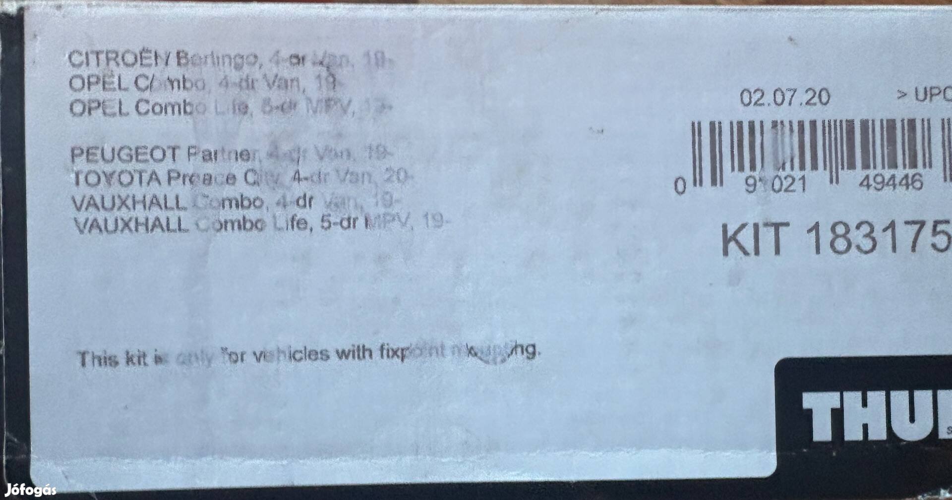 Thule 3175 szerelő kit