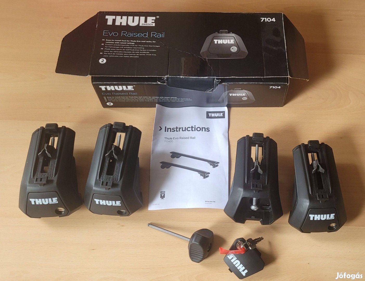 Thule 7104 Evo Raised Rail tetőkorlátos talp készlet tetőcsomagtartóho