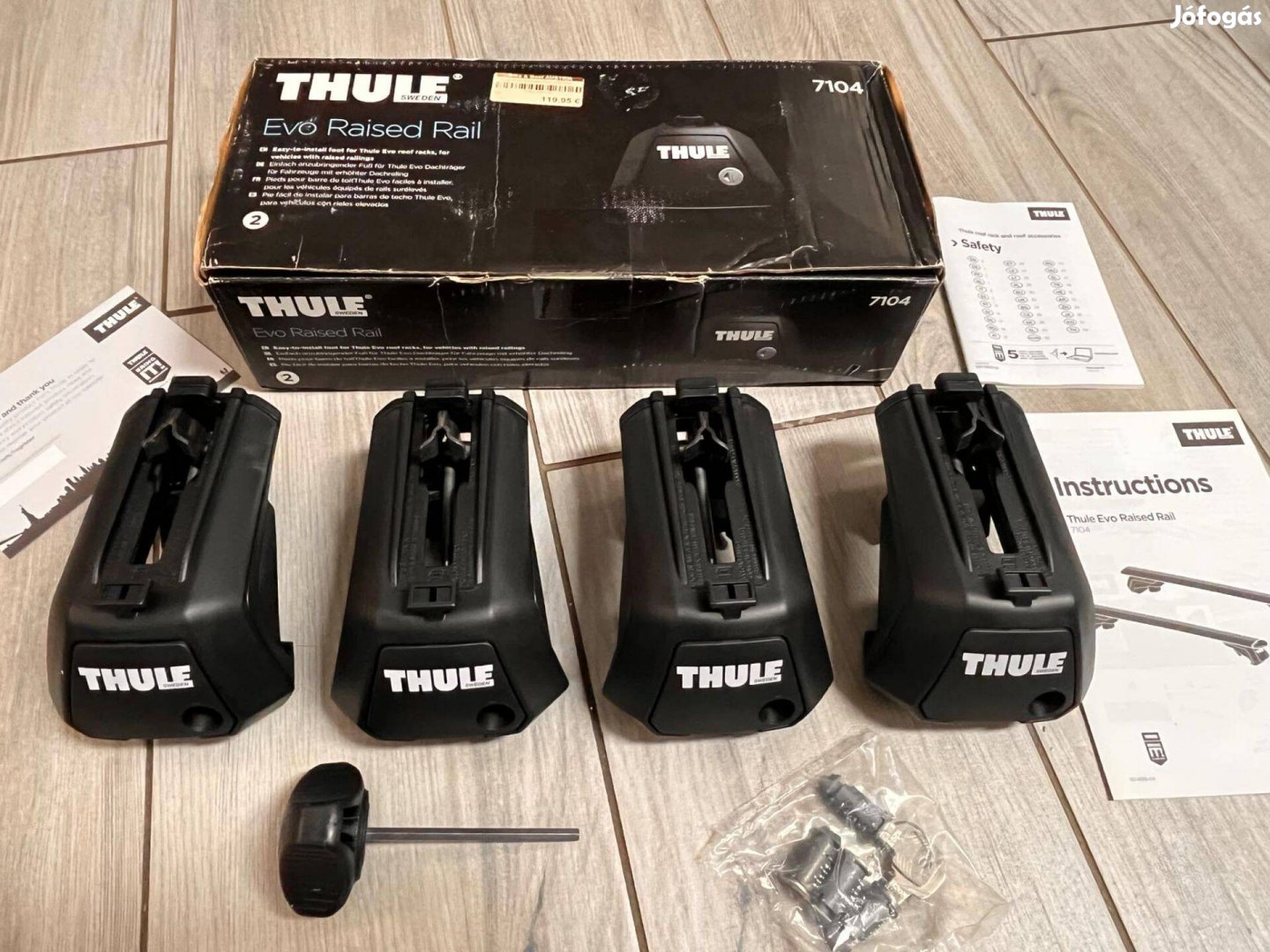 Thule 7104 Evo Tetőkorlátos Tetőcsomagtartó Talpszett talp készlet