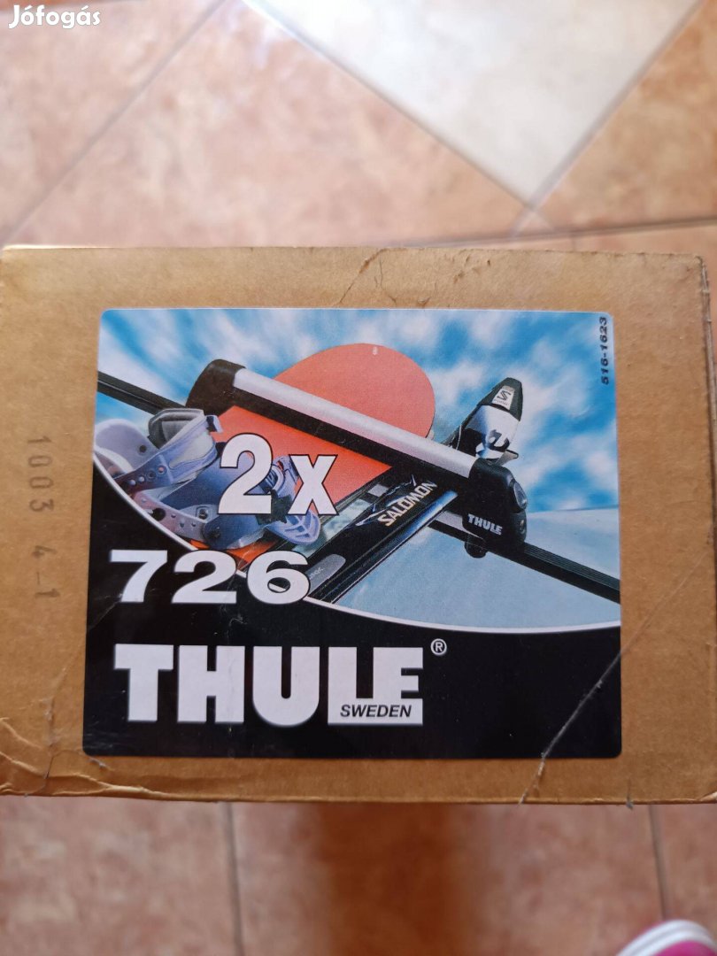 Thule Atera tetősín, thule 726- os síléctartóval