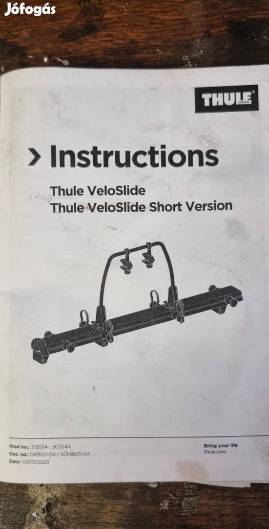 Thule Veloslide kerékpártartó
