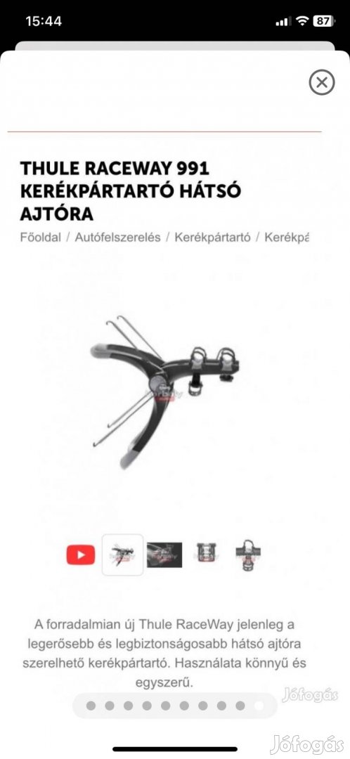 Thule kerékpártartó