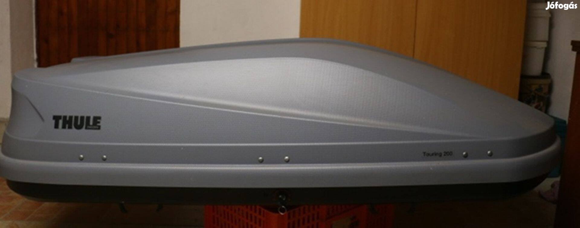 Thule touring 200-as tetöbox szürke kitünö álapotban eladó