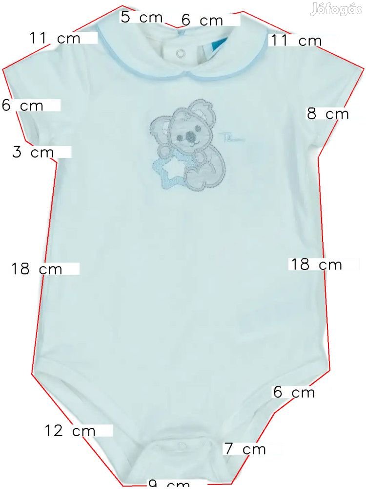 Thun Új (címkés) Fiú Rövid ujjú / ujjatlan body (Méret: 62)