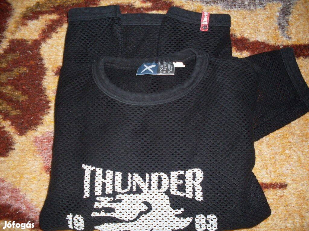 Thunder cross ways necc anyagú fekete pulóver