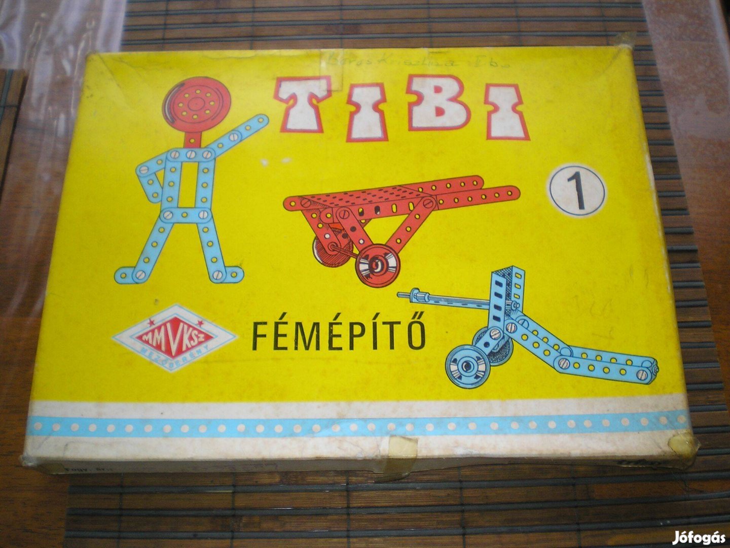 Tibi fémépítő játék nagyjából 1975-ből Triál