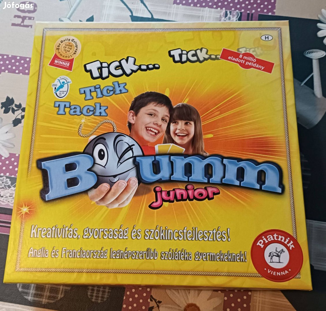Tick Tack Bumm Junior társasjáték bolti új állapotban Félár Alatt