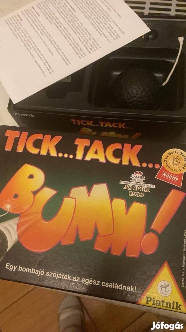 Tick tack bum társasjáték 