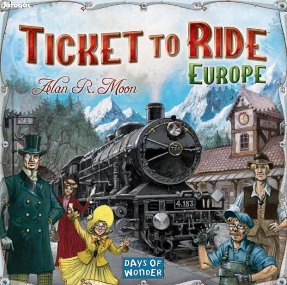 Ticket to Ride Europe társasjáték - magyar nyelvű