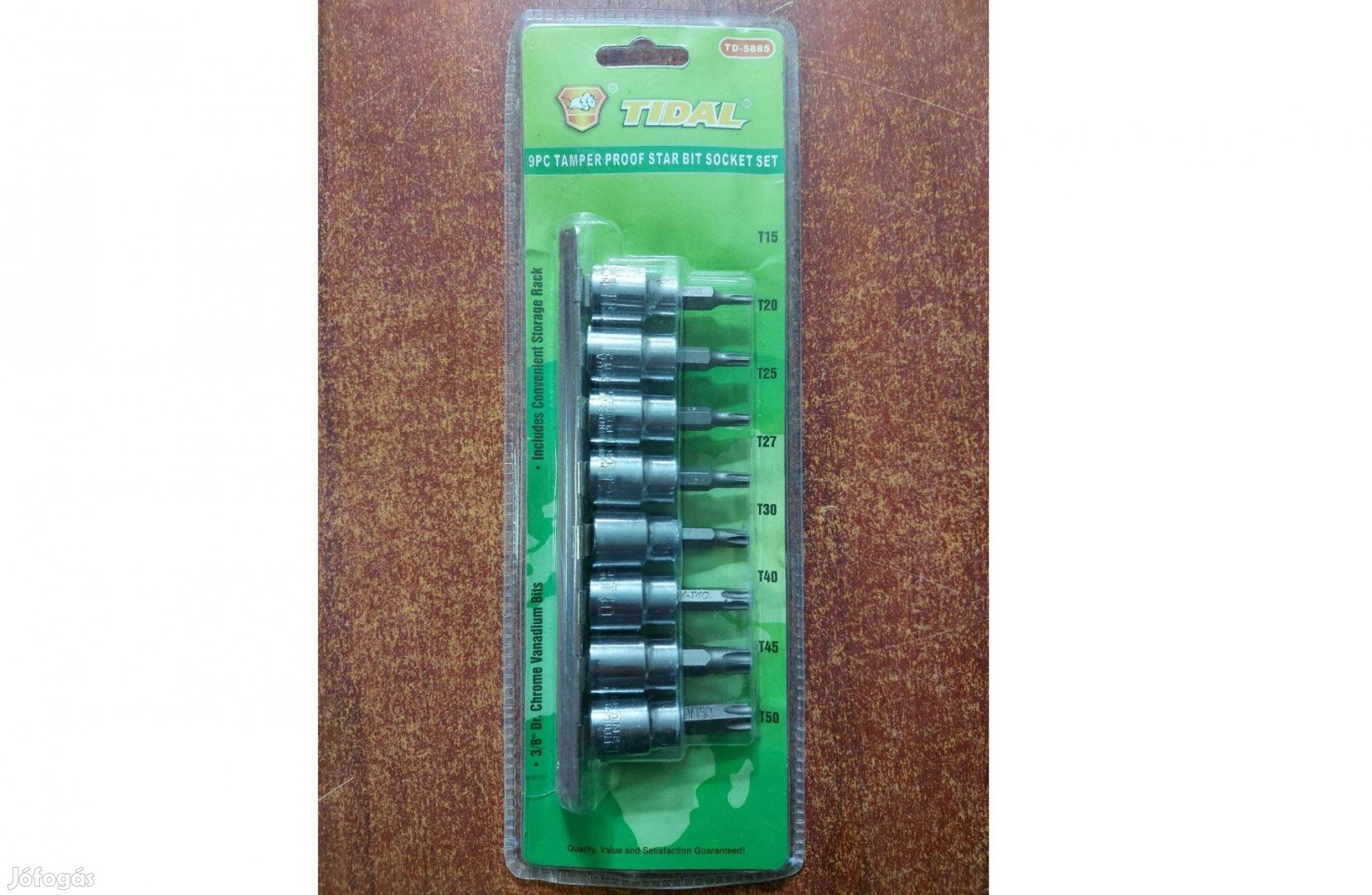 Tidal TD5885 torx bit dugókulcs szett 9db-os 3/8"