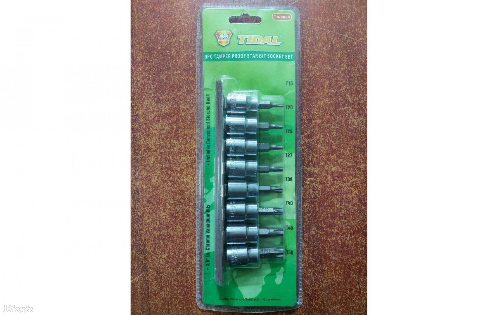 Tidal TD5885 torx bit dugókulcs szett 9db-os 3/8"