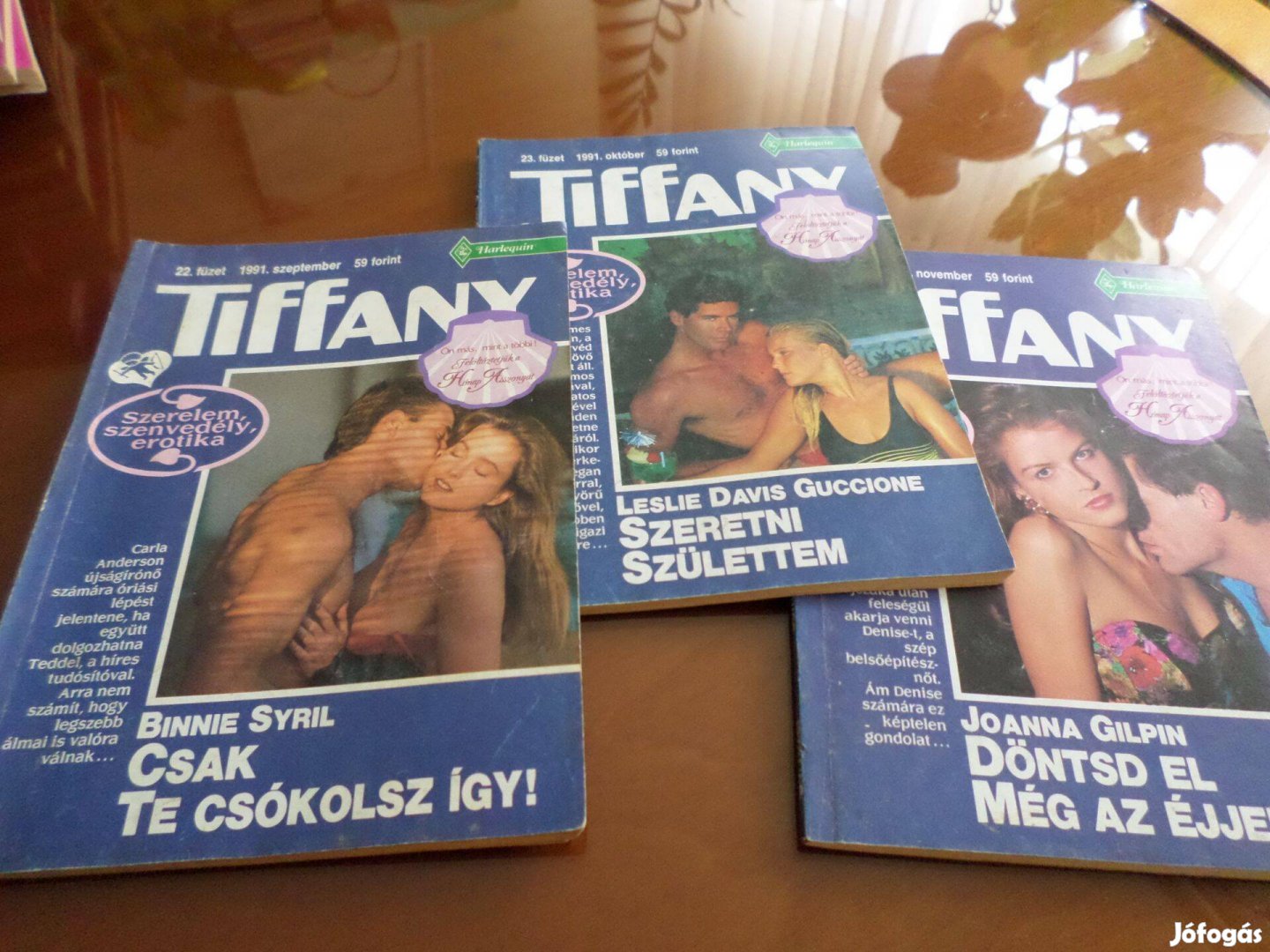 Tiffany 22-24.Binnie Syril Csak te csókolsz 3 db együtt, Romantikus