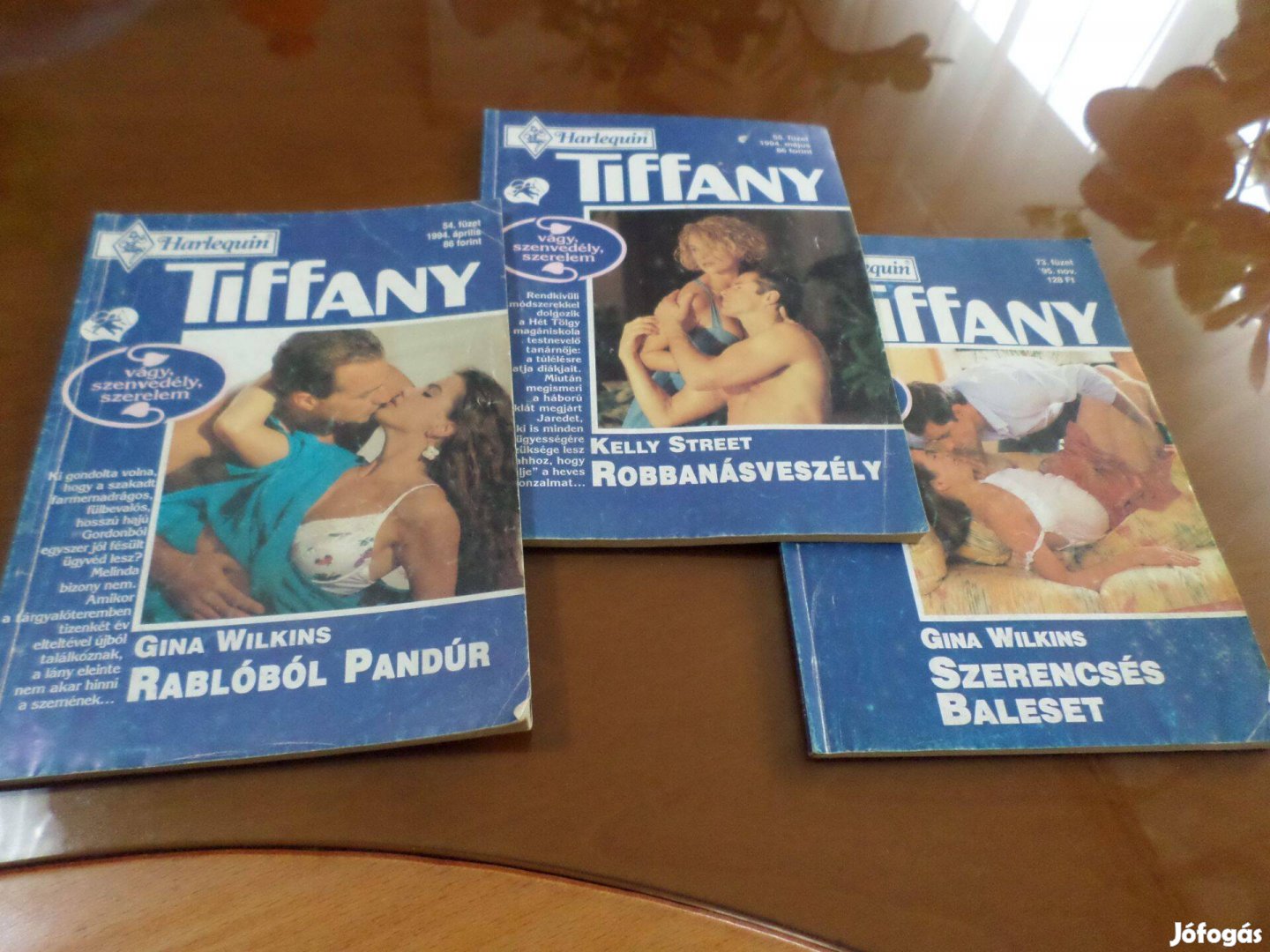 Tiffany 55-73.'94. Gina Wilkins Rablóból pandúr 3 db együtt Romantikus