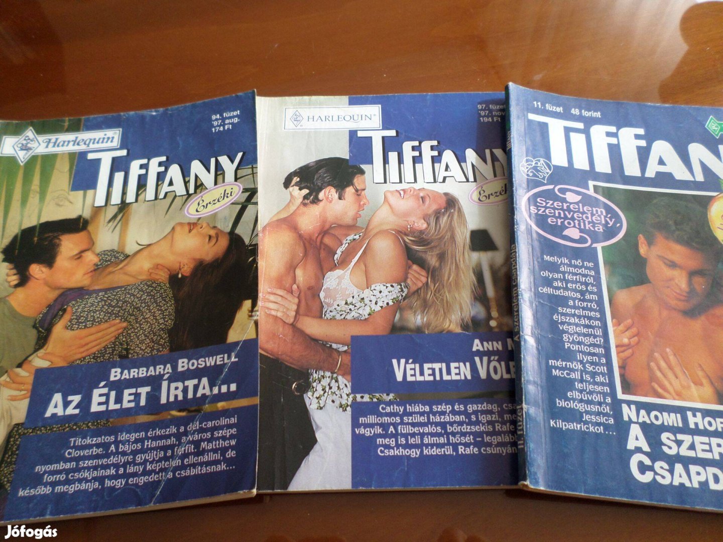 Tiffany 94.füzet Barbara Boswell Az élet írta 3 db egyben Romantikus