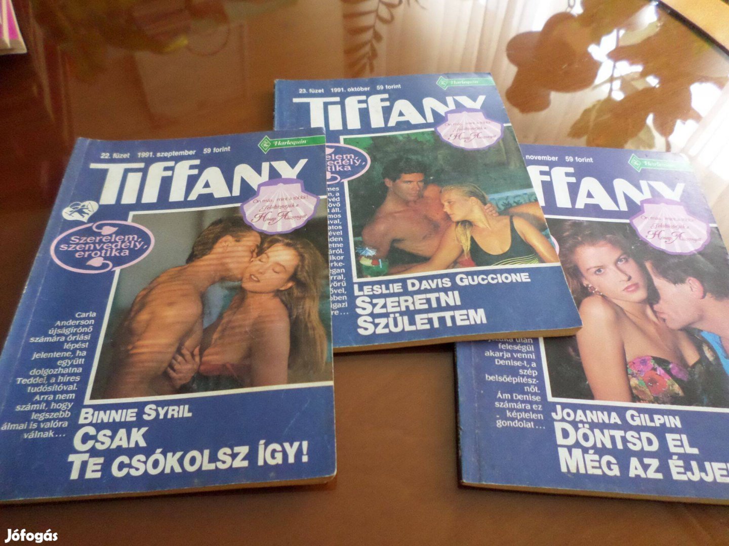 Tiffany Csak te csókolsz 22-24.Binnie Syril 3 db együtt, Romantikus