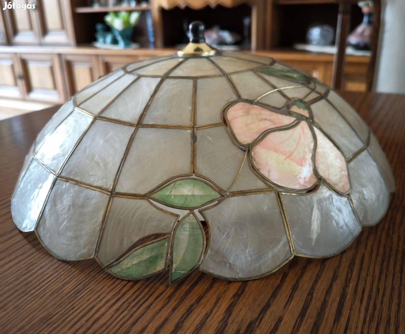 Tiffany stílusú műanyag-réz menyezeti lámpák