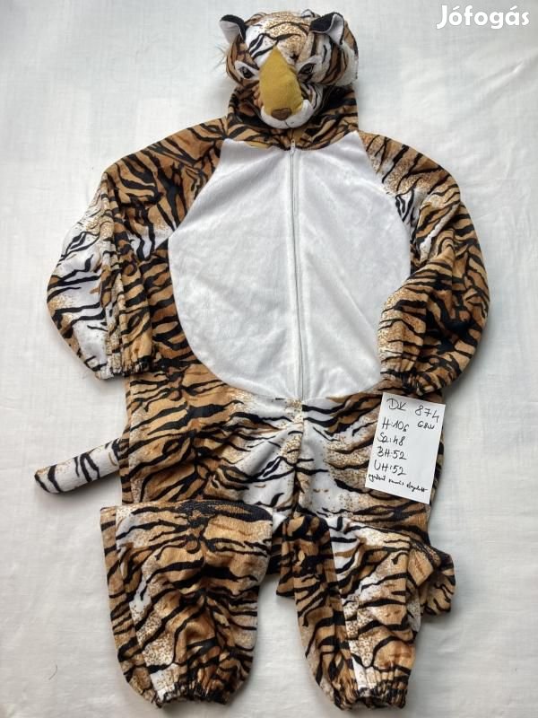 Tigrigs jelmez, állat jelmez DK874