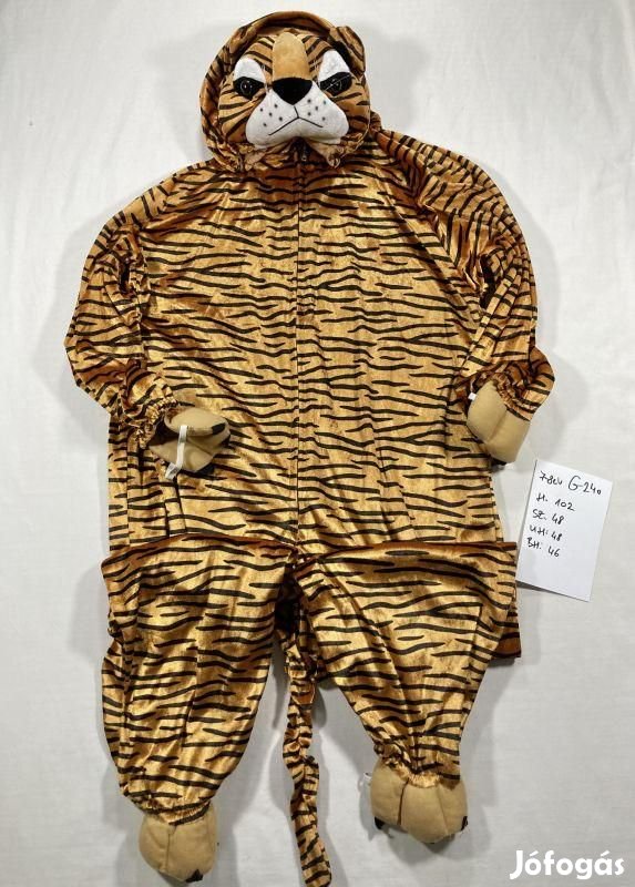 Tigris jelmez, állat jelmez G240