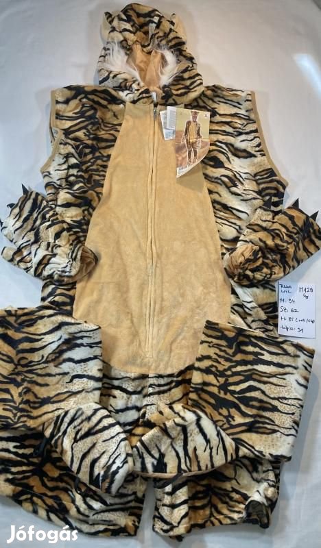 Tigris jelmez, felnőtt jelmez M129