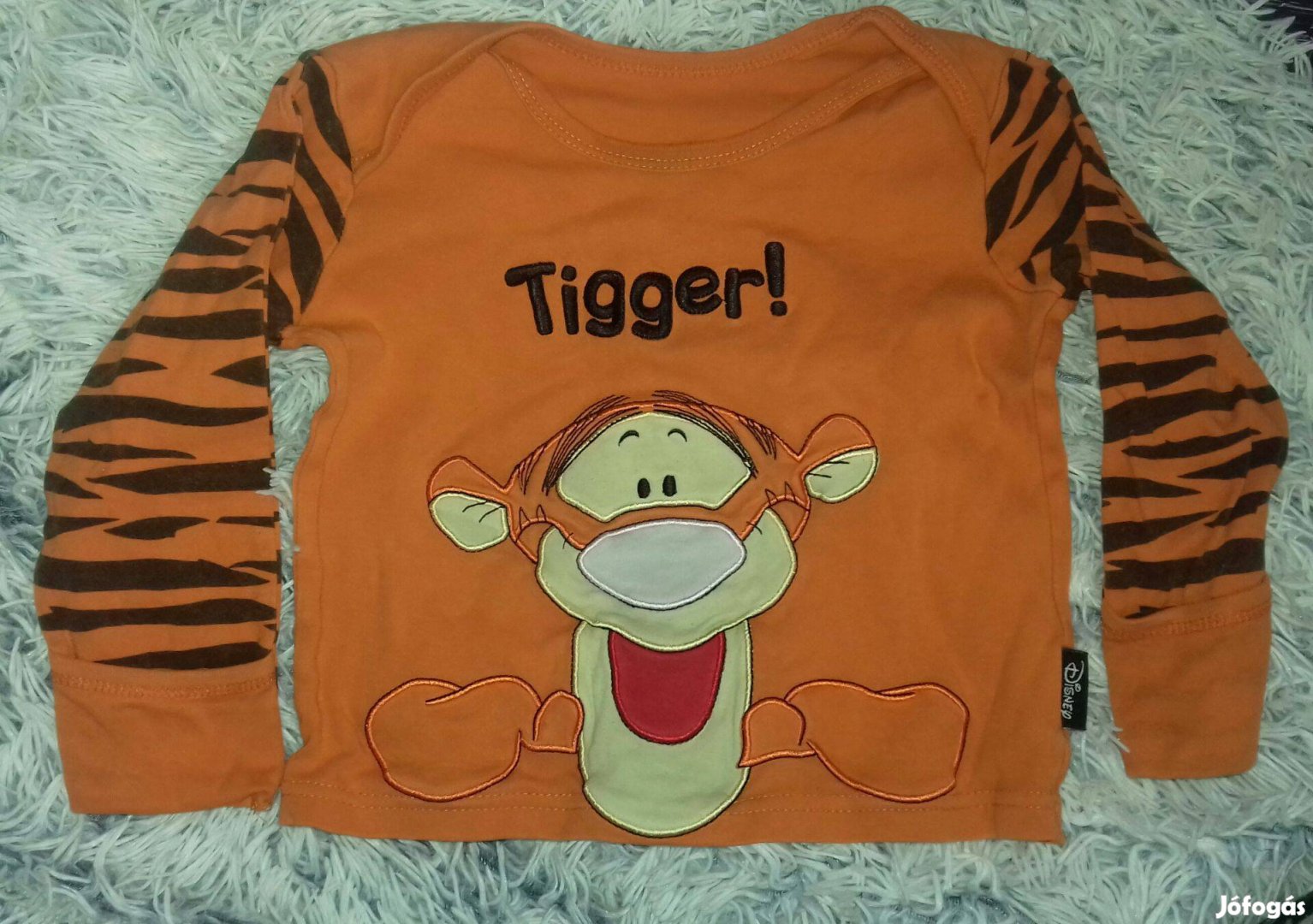 Tigris mintás ujjú Tigrises (Micimackó) felső, George, Disney, 86-92