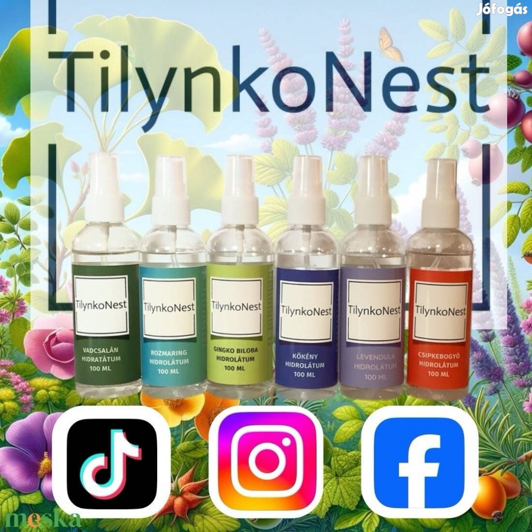 Tilynkonest virágvízek / növényi desztillátumok / hidrolátumok