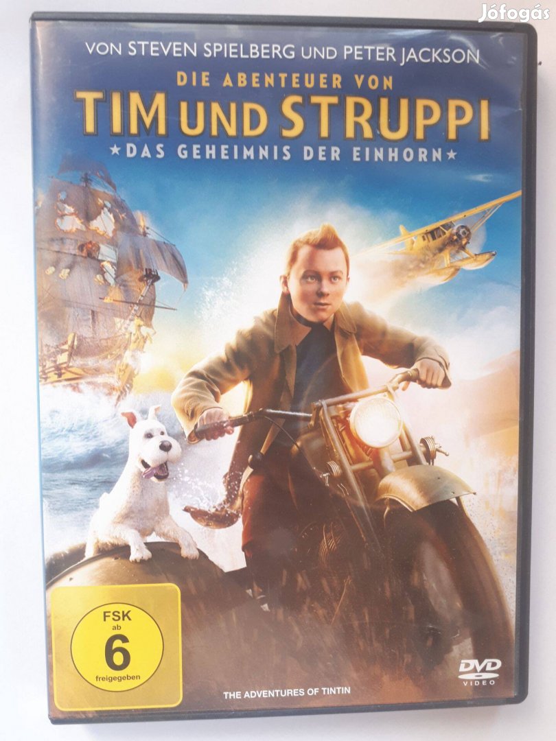 Tim und Struppi angol és német nyelvű DVD (posta 510 Ft)