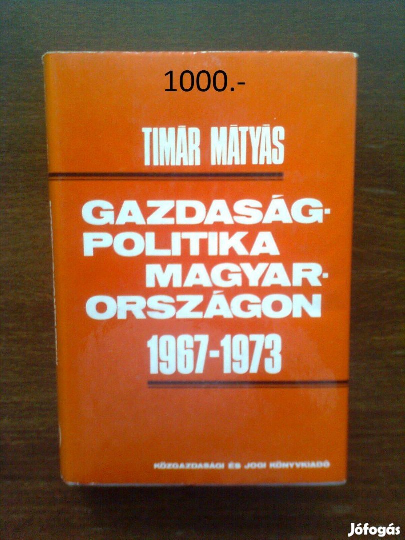 Timár: Gazdaságpolitika magyarországon