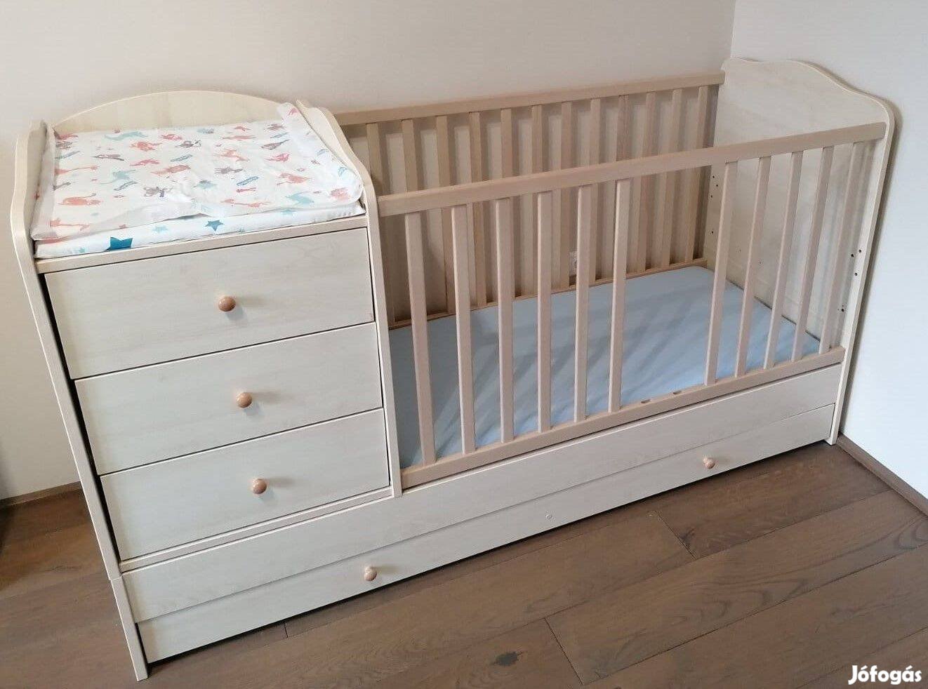 Timba Niki Kombi 3 fiókos kiságy Amber színben!