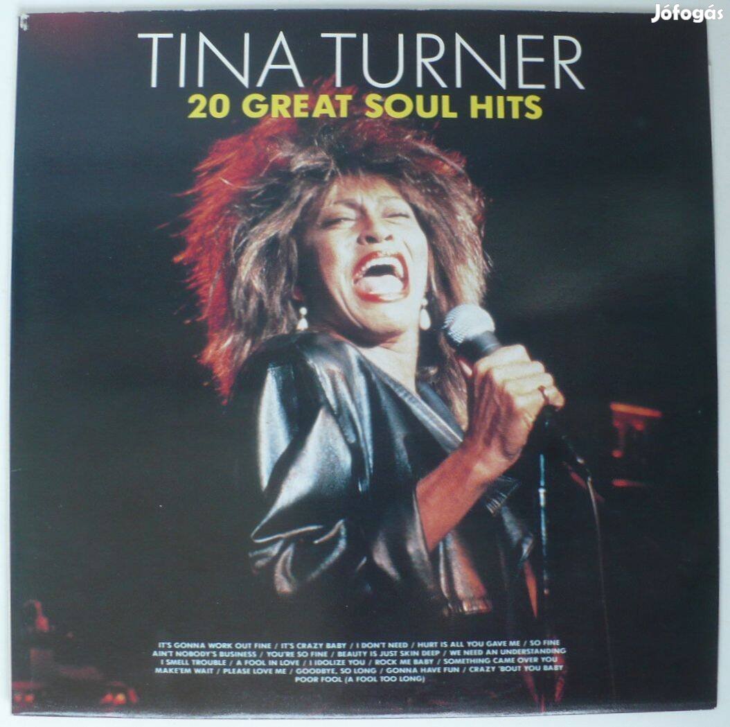 Tina Turner: 20 Great Soul Hits (portugál nyomású, EX állapotú LP)