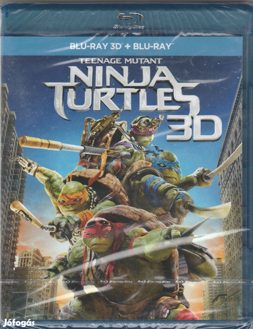 Tini nindzsa teknőcök Blu-Ray 2D + 3D (bontatlan)