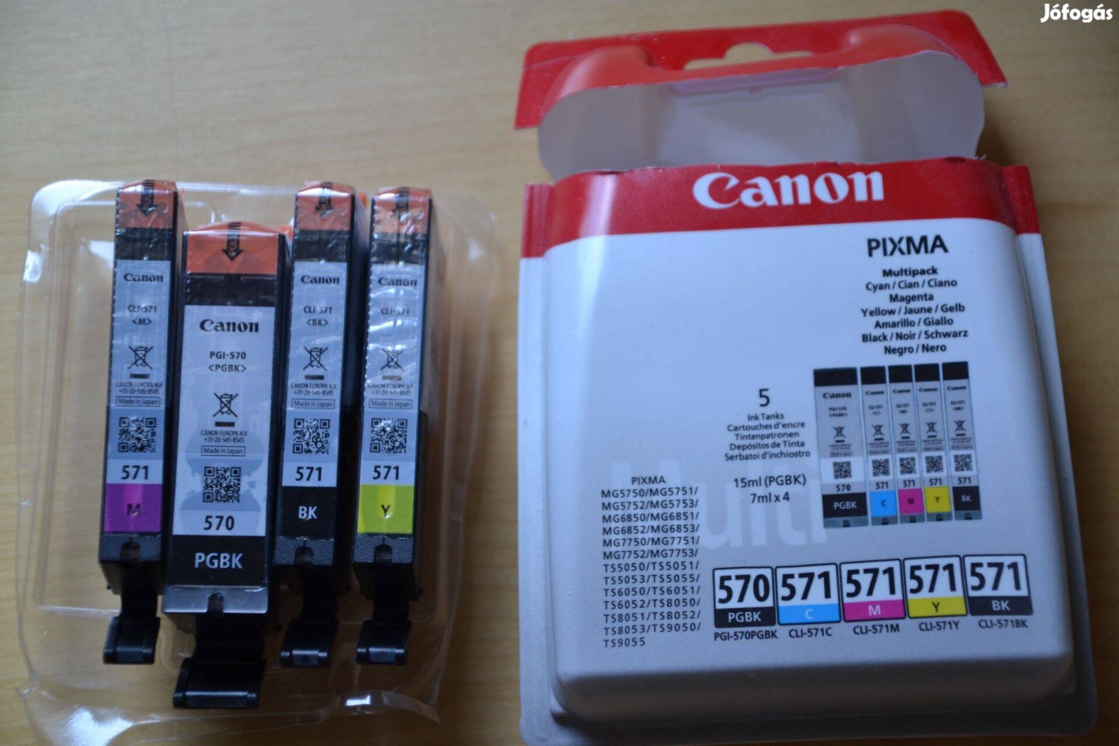 Tintapatron Canon Pixma 570 Pgbk