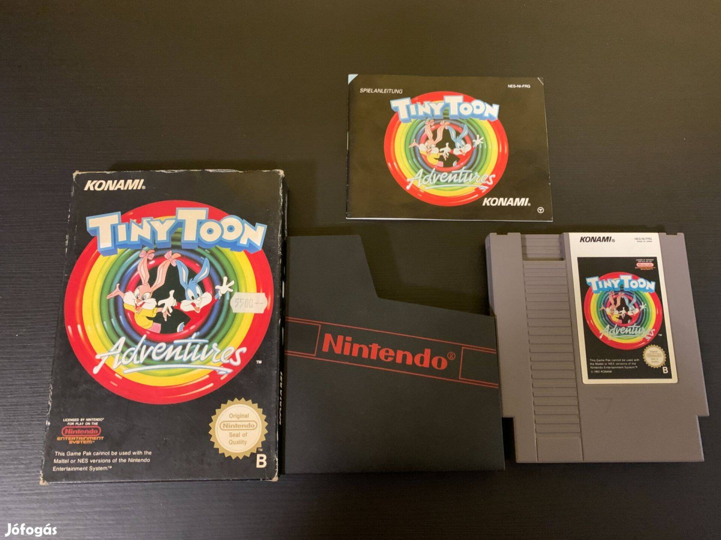 Tiny Toon Adventures Nintendo Nes játék dobozában leírásával