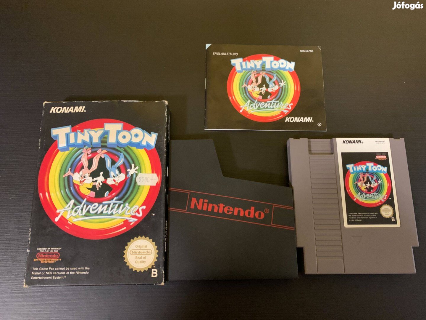 Tiny Toon Adventures Nintendo Nes játék dobozában leírásával