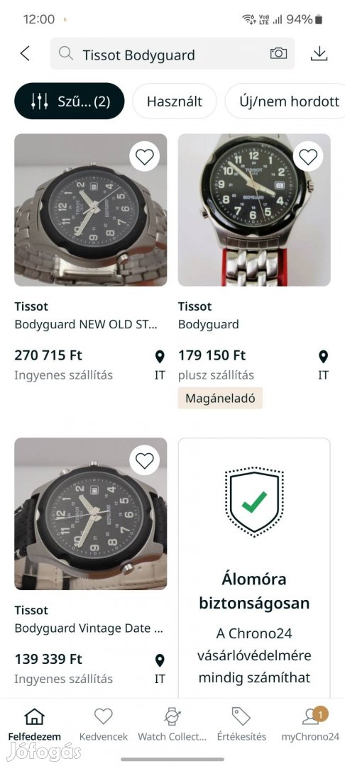 Tissot bodyguard cheap