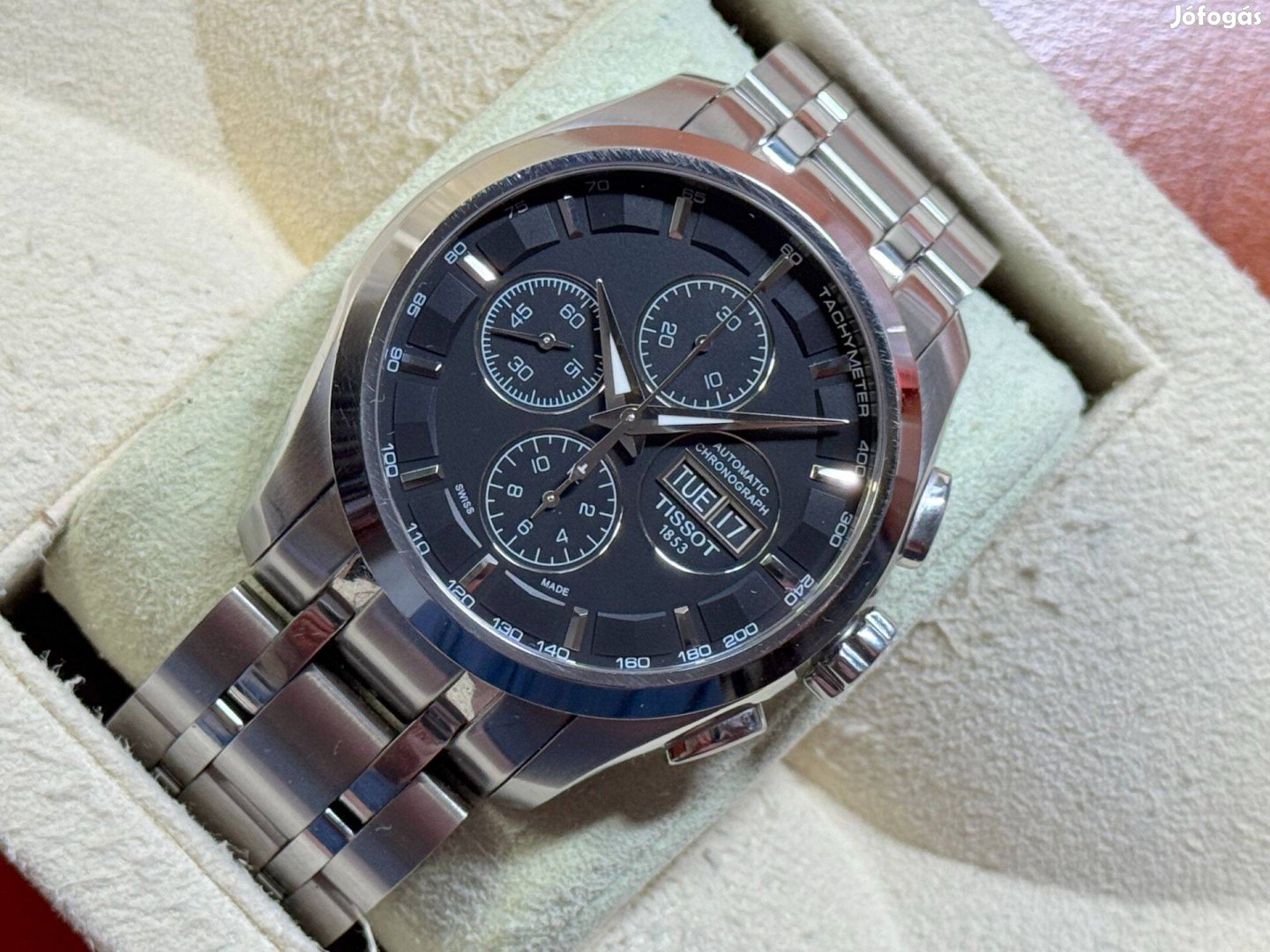 Tissot Couturier Chronograph 45 szinte új garanciális 2