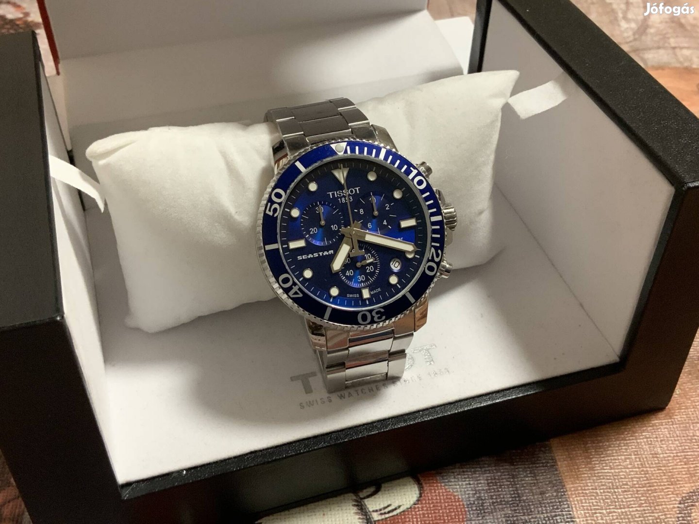 Tissot Seastar 1000 Chronograph  férfi óra, 45mm Zafír üveg
