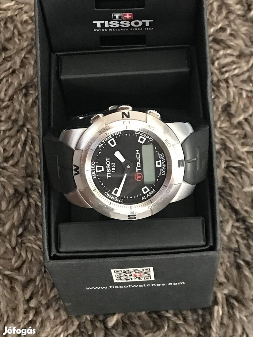 Tissot T Touch Quartz Acél tökös zafír üveges óra .( 