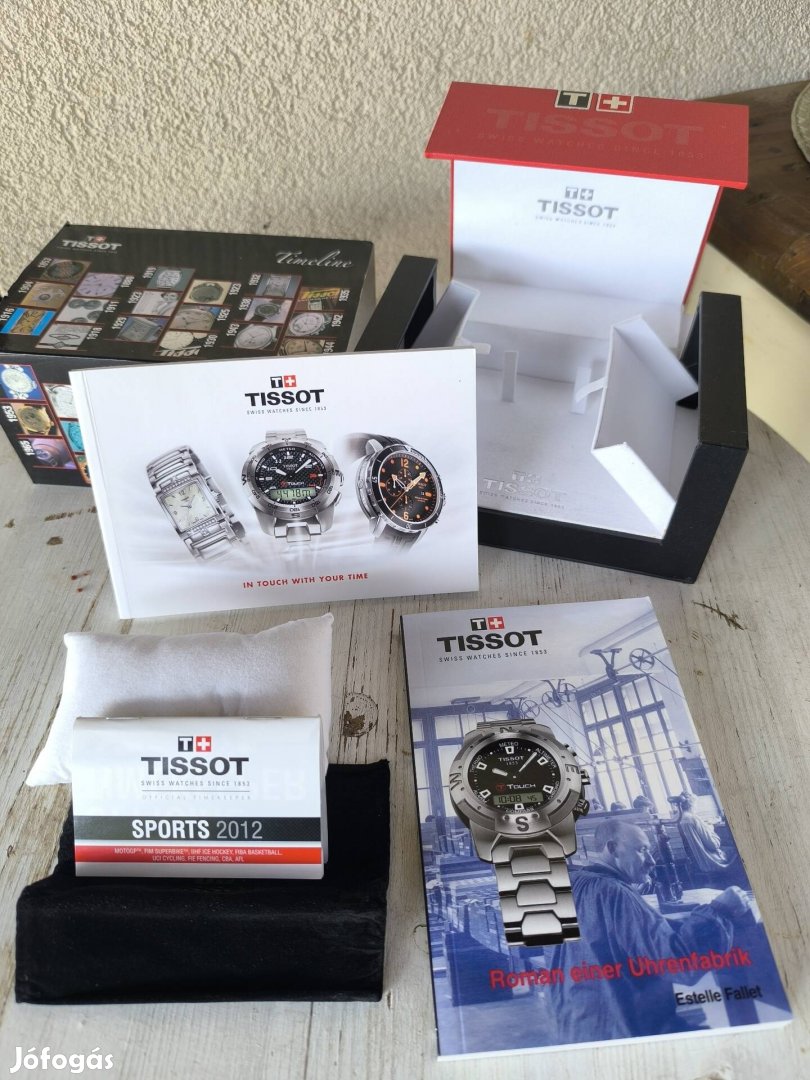 Tissot doboz, könyvével 