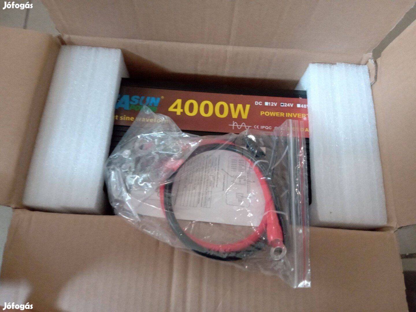 Tiszta színuszos inverter 4000 watt | számla + gar