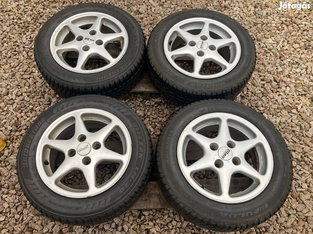 Titan 4x100 alufelni 185/60 R14 gumikkal
