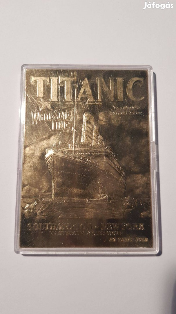 Titanic emlékére 23k gold card 1998-ban kiadva