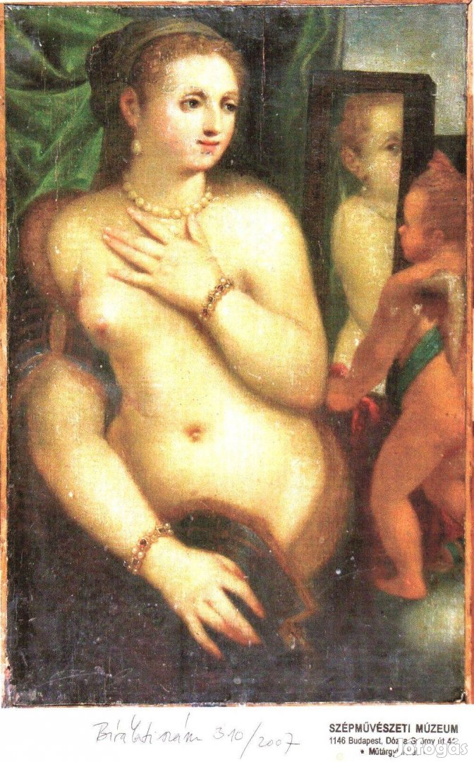 Titian - Vénusz tükörrel (vázlat, c. 1511) eladó festmény