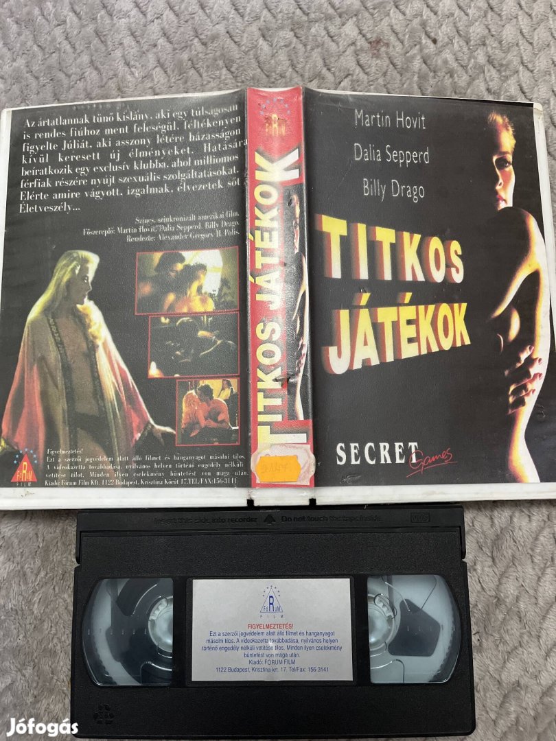 Titkos játékok secret vhs nagytok thriller