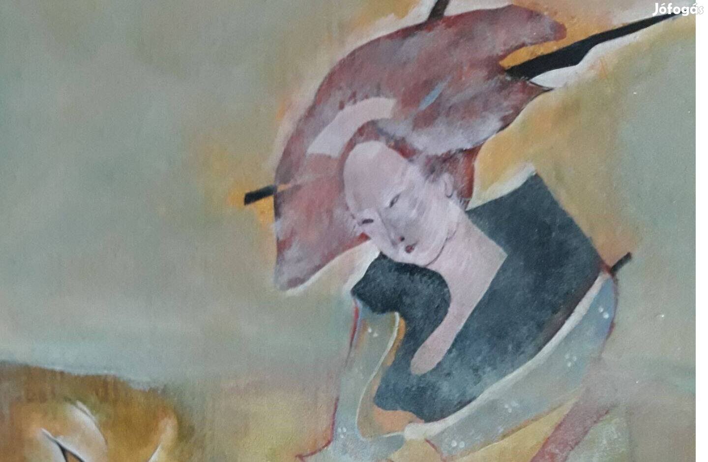 Titok, vágy, sejtelem. Különleges hangulatú festmény