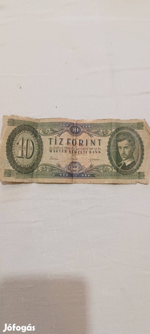 Tíz forint papírpénz 1962
