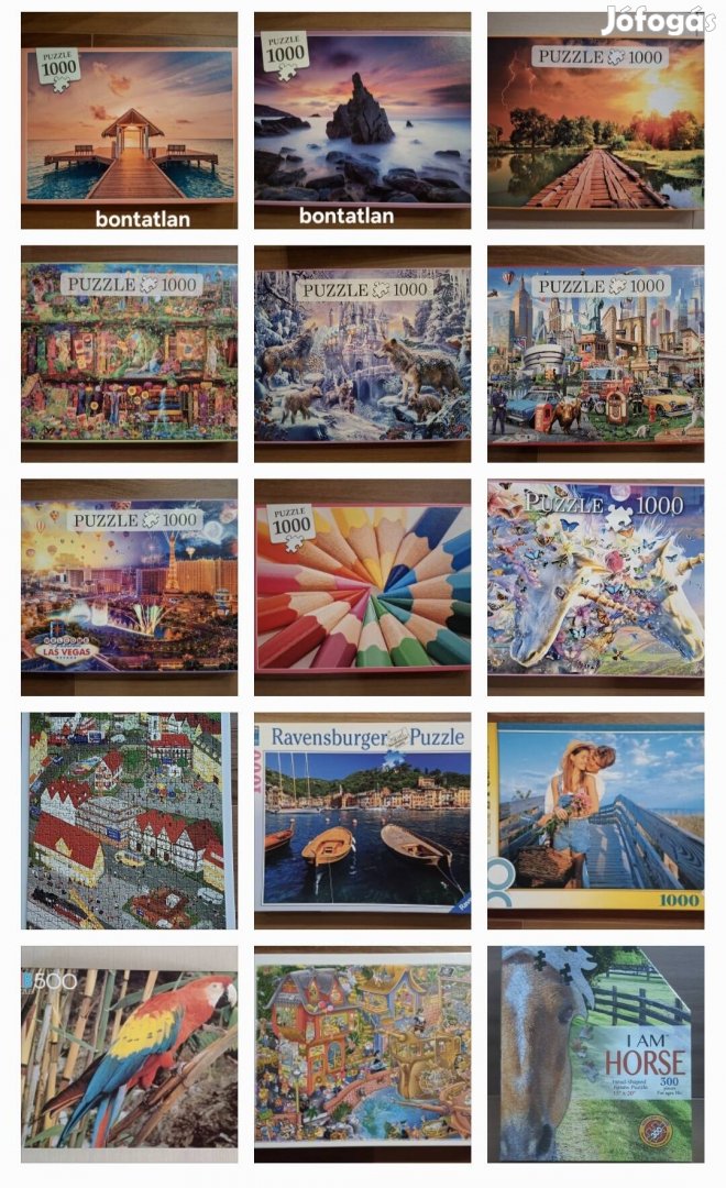 Több kirakó puzzle 1600Ft/db