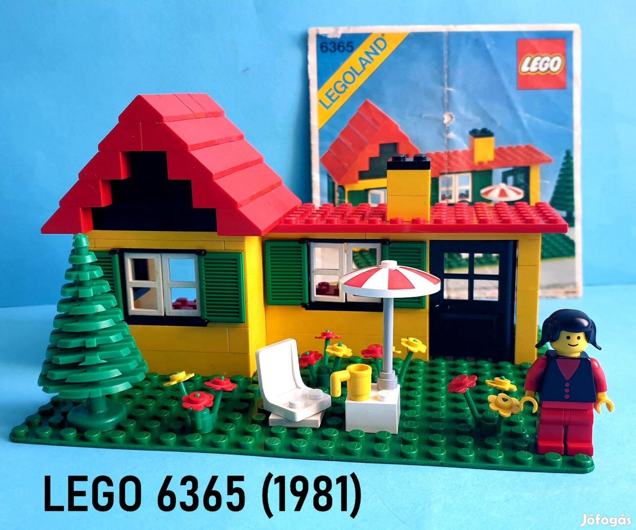 Több mint 40 éves LEGO Legoland Classic Town 6365 Summer Cottage 1981
